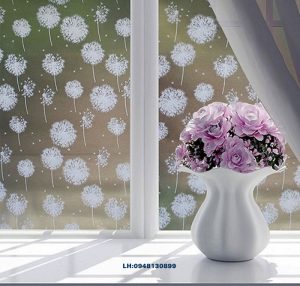 Giay Decal Dan Kinh Hoa Van Mờ