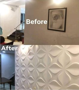 Thi Công Tấm Nhưa ốp Tường 3d
